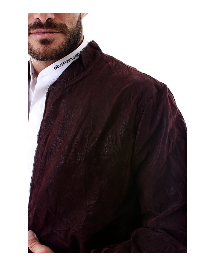 STAFF JEANS JACKET ΑΠΟ ΤΕΧΝΗΤΟ ΔΕΡΜΑ...