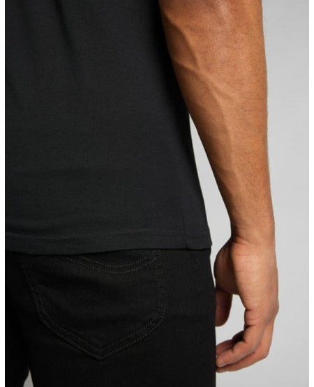 LEE Wobbly Logo Tee in Black L65QAI01