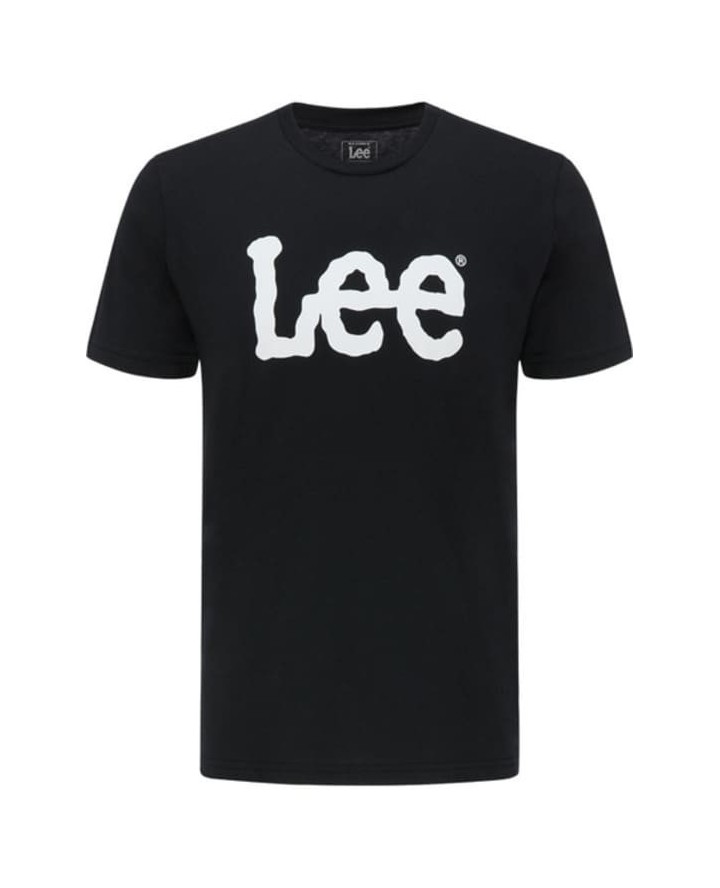 LEE Wobbly Logo Tee in Black L65QAI01