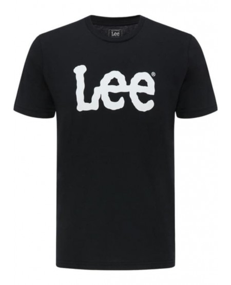 LEE Wobbly Logo Tee in Black L65QAI01/112116120