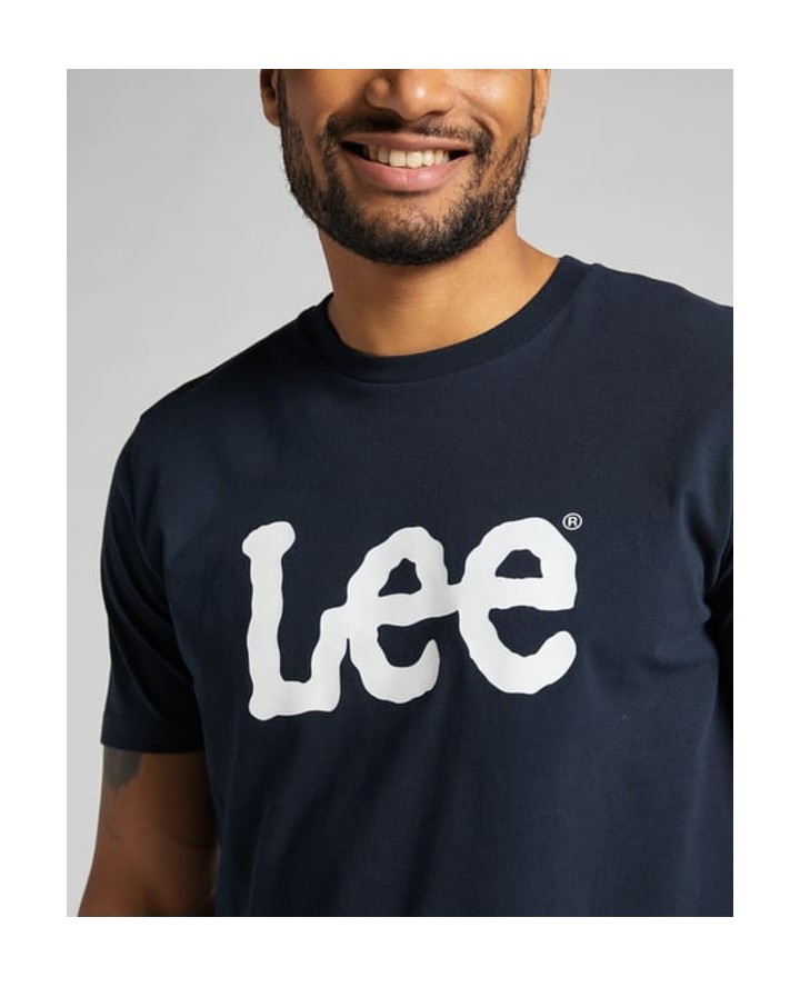 LEE Wobbly Logo Tee in Black...