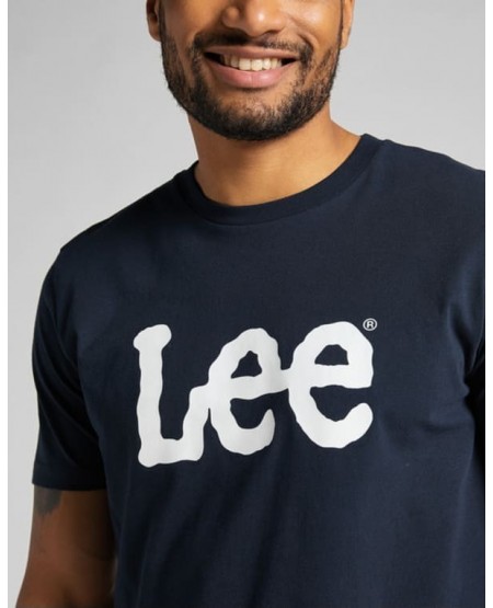 LEE Wobbly Logo Tee in Black L65QAIEE/112116126