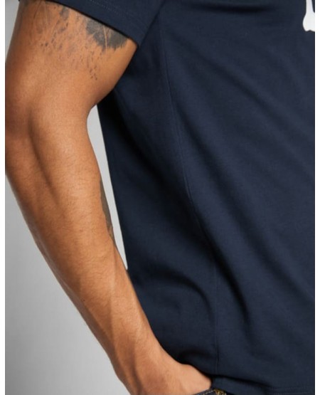 LEE Wobbly Logo Tee in Navy Drop L65QAIEE