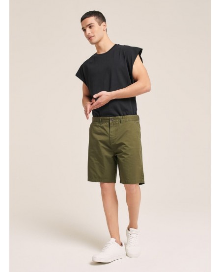 ALCOTT Basic twill bermuda shorts
