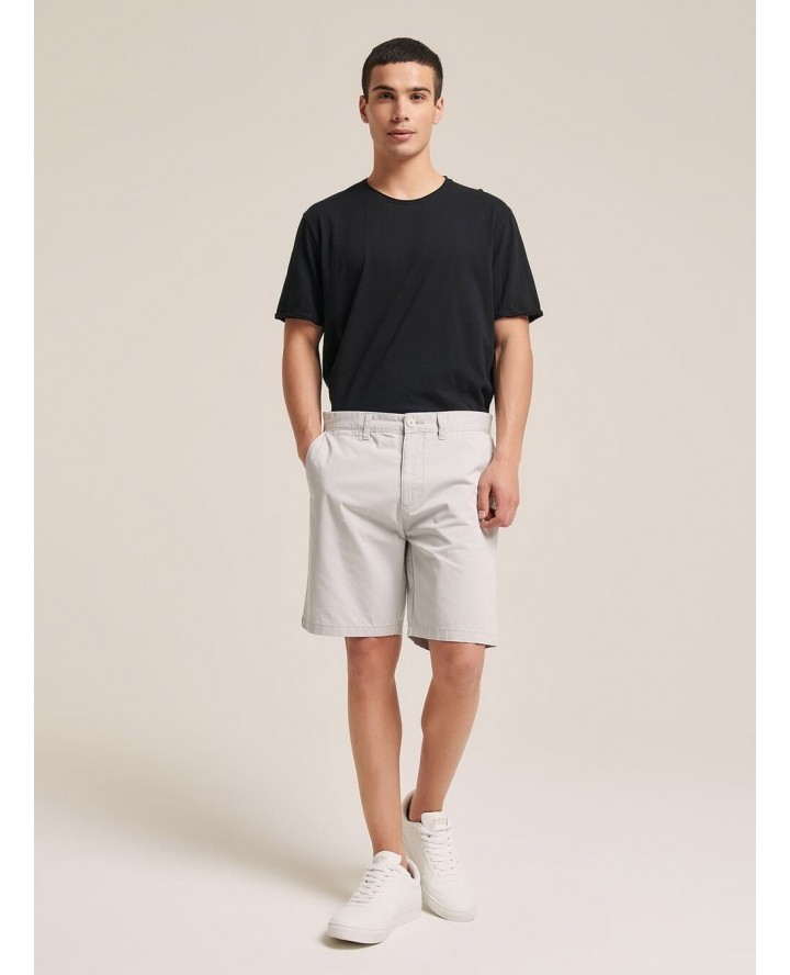 ALCOTT Basic twill bermuda shorts GREY