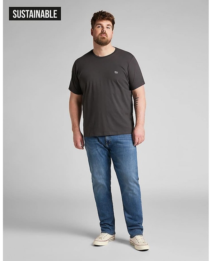 LEE Patch Logo Tee in Washed Black...