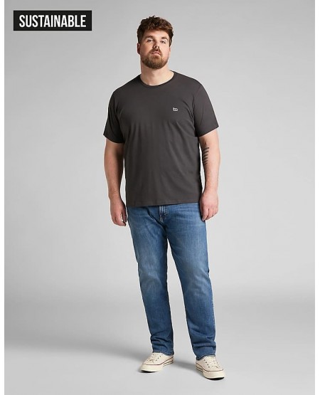 LEE Patch Logo Tee in Washed Black L60UFQON