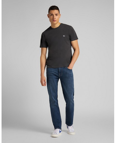 LEE Patch Logo Tee in Washed Black L60UFQON