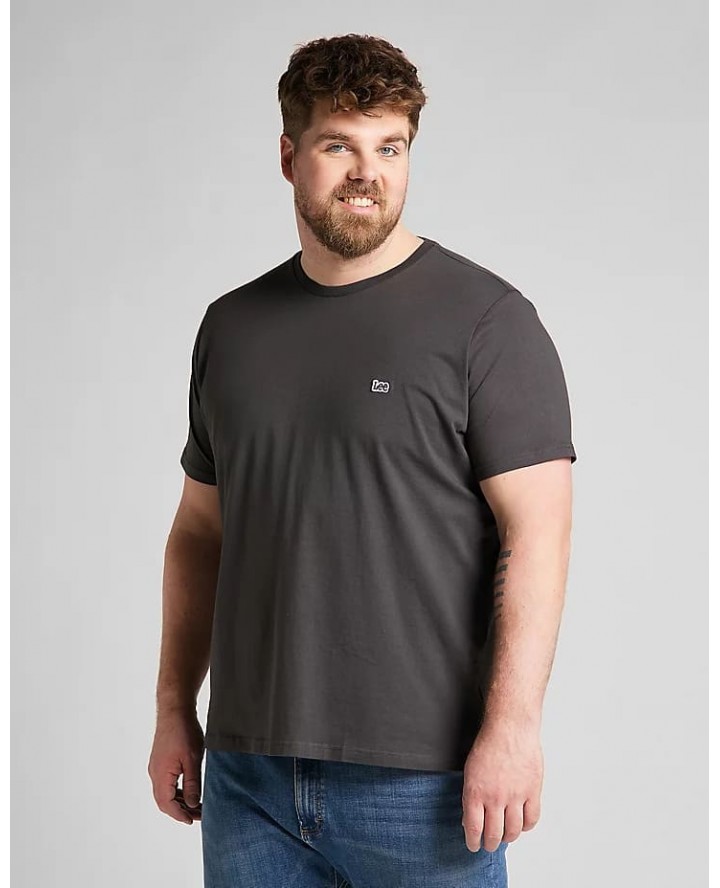LEE Patch Logo Tee in Washed Black...