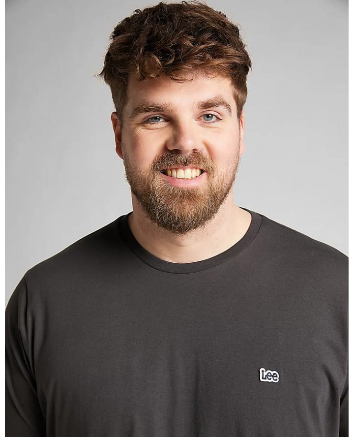 LEE Patch Logo Tee in Washed Black...