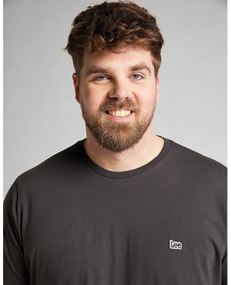 LEE Patch Logo Tee in Washed Black L60UFQON
