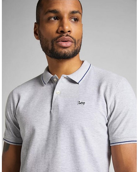 LEE Pique Polo in Sharp Grey Mele L61ARL03/112113690