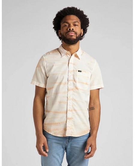 copy of LEE Short Sleeve Leesure Shirt in Ice Blue L66GPNUY