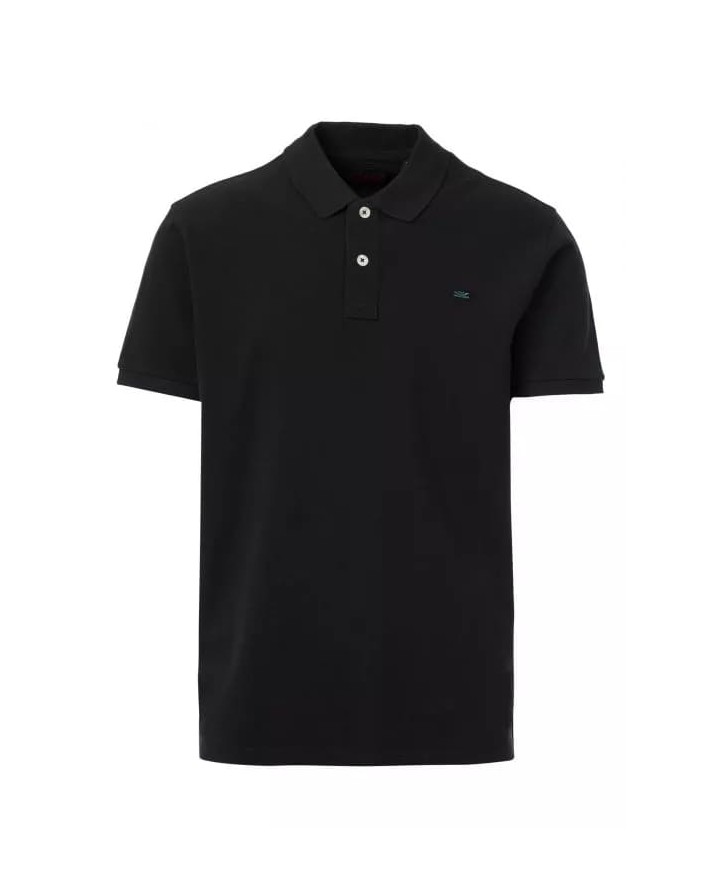 FUNKY BUDDHA Pique cotton polo shirt 