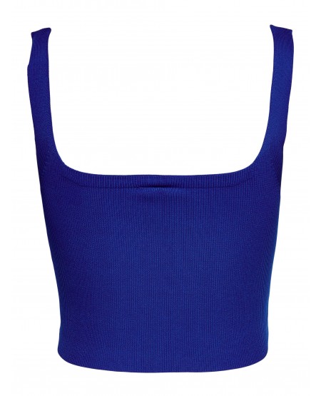 ONLY SQUARENECK TOP KNT 15259568 STRONG BLUE