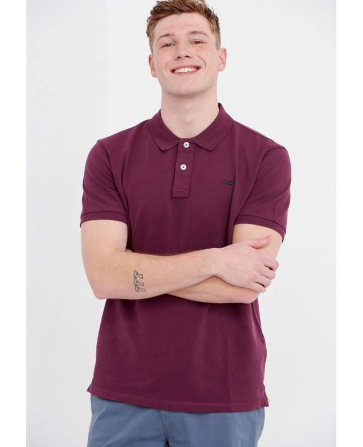 FUNKY BUDDHA Pique cotton polo shirt 