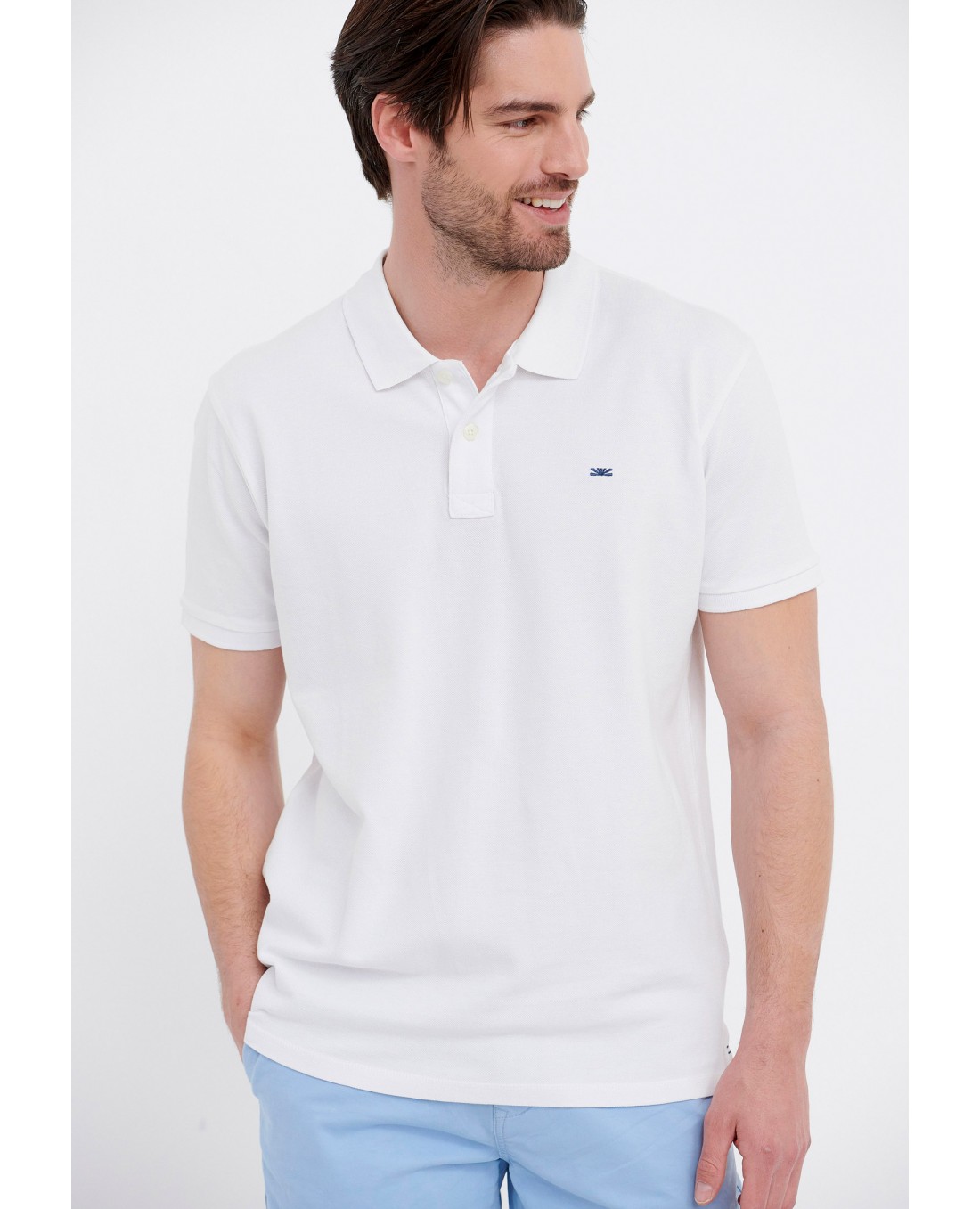 FUNKY BUDDHA Pique cotton polo shirt 