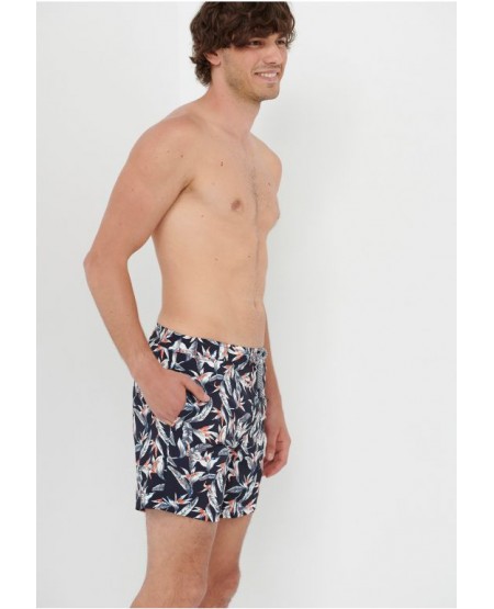 FUNKY BUDDHA Ανδρικό μαγιό με all over τύπωμα FBM005-071-16 NAVY