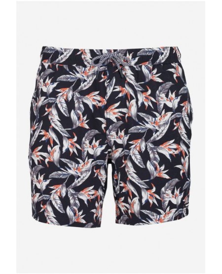 FUNKY BUDDHA Ανδρικό μαγιό με all over τύπωμα FBM005-071-16 NAVY