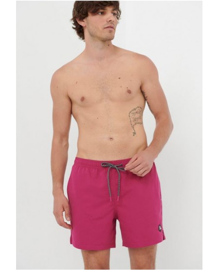FUNKY BUDDHA Ανδρικό μαγιό μονόχρωμο FBM005-063-16 MAGENTA PURPLE