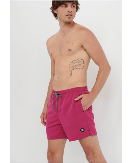 FUNKY BUDDHA Ανδρικό μαγιό μονόχρωμο FBM005-063-16 MAGENTA PURPLE
