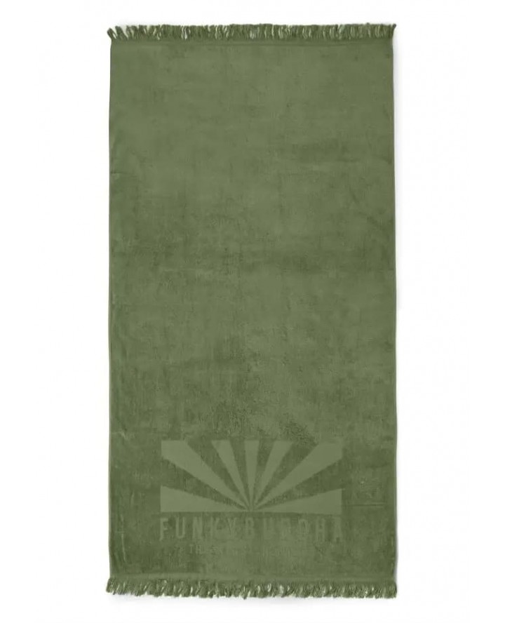 FUNKY BUDDHA Πετσέτα θαλάσσης με logo 90x170cm FBL005-187-10 CACTUS