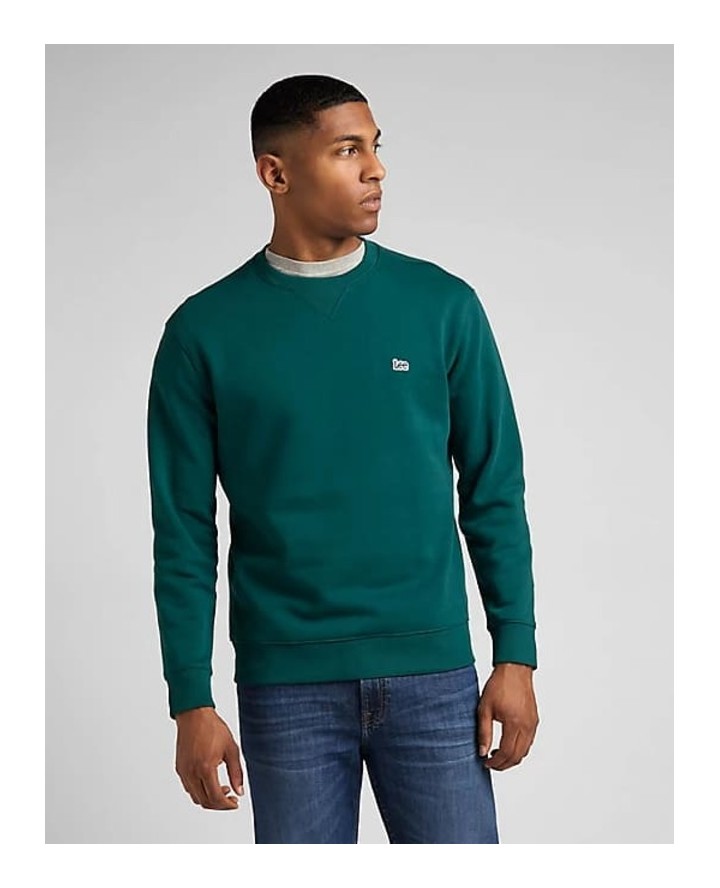 LEE Plain Crew Sweatshirt in Esmeralda 
