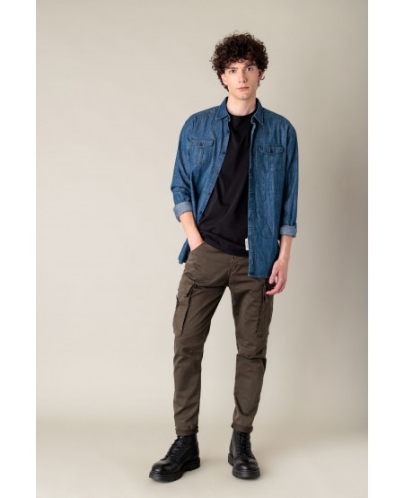 COVER JEANS CARGO PANTS ELVIS T0185-25 OLIVE
