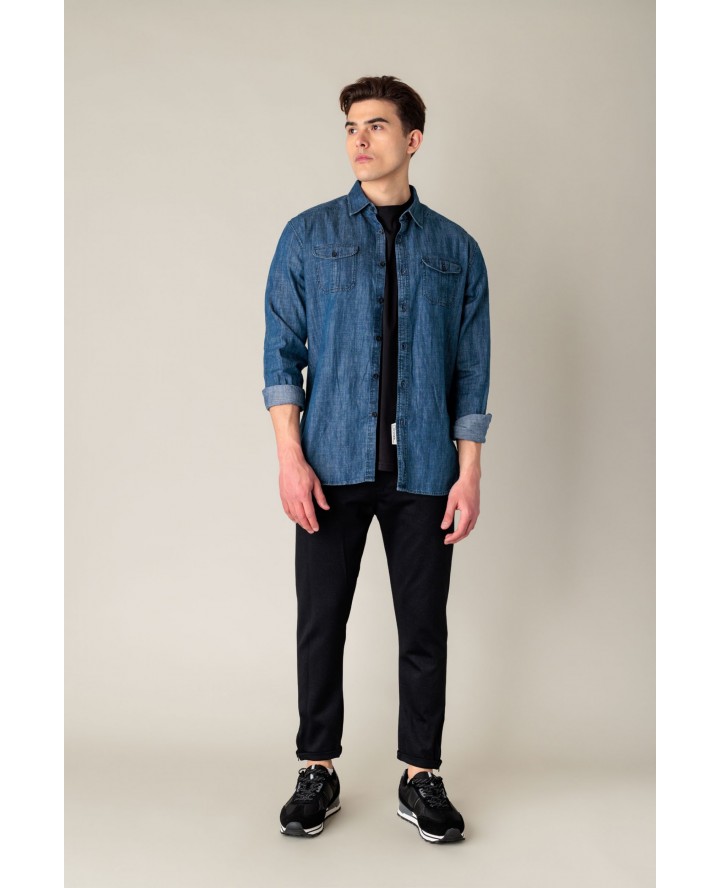 COVER DENIM CHINO PANTS BUTTER B0174-25