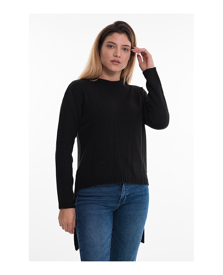 BELLISSIMO KNITWEAR KNITTED BLOUSE D532 BLACK