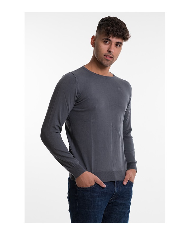 BELLISSIMO KNITWEAR KNITTED BLOUSE P1401 GREY