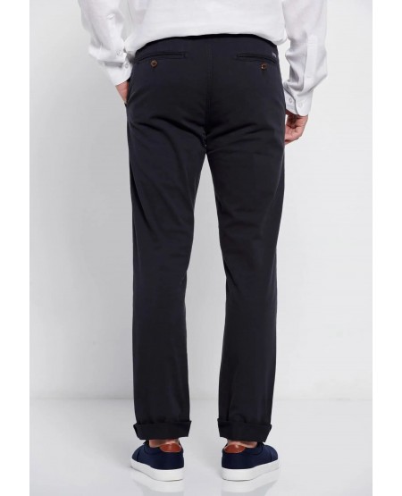 FUNKY BUDDHA Essential comfort chino παντελόνι FBM007-001-02 NAVY