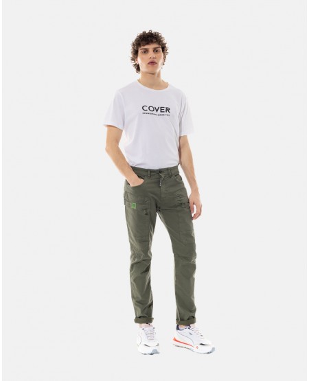 COVER DENIM CARGO PANTS HUMMER T0187-26
