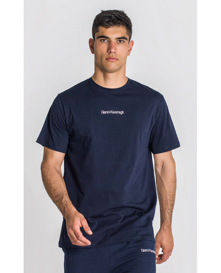 GIANNI KAVANAGH Navy Essential Micro Regular Tshirt GKM004516