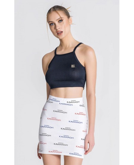 GIANNI KAVANAGH Navy Blue Attitude Crop Top GKW003601