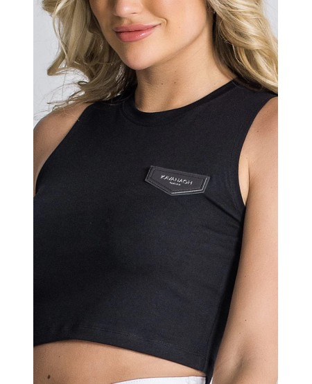 GIANNI KAVANAGH Black Core Crop Top GKW000984