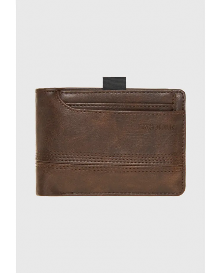 FUNKY BUDDHA Men's wallet FBM008-023-10 DK BROWN