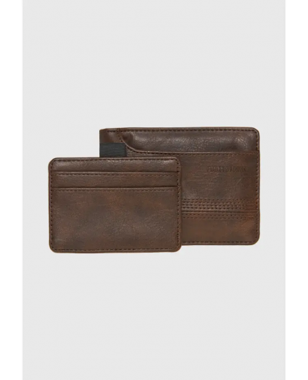 FUNKY BUDDHA Men's wallet FBM008-023-10 DK BROWN