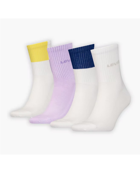 Levi's® Giftbox Short Cut Color Block Socks- 4 pack 4 Levi's® Giftbox Short Cut Color Block Socks- 4 Pack 37157-0989