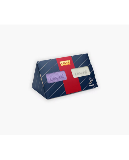 Levi's® Giftbox Short Cut Color Block Socks- 4 pack 4 Levi's® Giftbox Short Cut Color Block Socks- 4 Pack 37157-0989