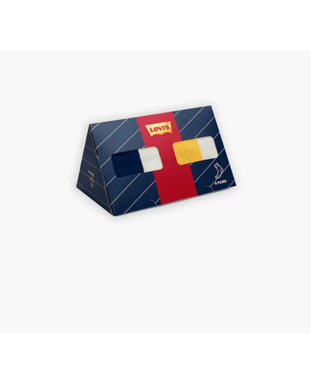 Levi's® Giftbox Short Cut Color Block Socks- 4 pack 4 Levi's® Giftbox Short Cut Color Block Socks- 4 Pack 37157-0989