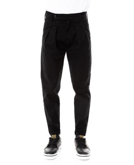 COVER DENIM ΥΦΑΣΜΑΤΙΝΟ ΠΑΝΤΕΛΟΝΙ ΜΕ ΠΙΕΤΕΣ KEVIN T0103-27 BLACK