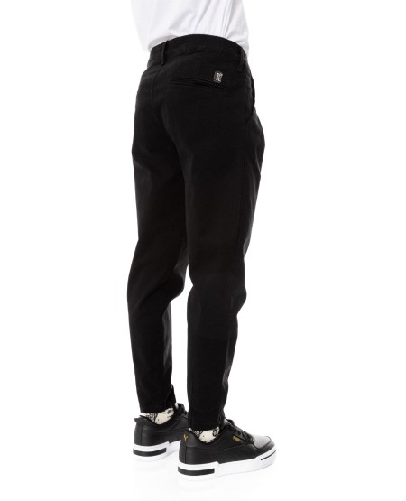 COVER DENIM ΥΦΑΣΜΑΤΙΝΟ ΠΑΝΤΕΛΟΝΙ ΜΕ ΠΙΕΤΕΣ KEVIN T0103-27 BLACK