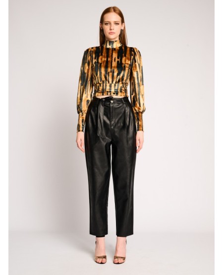 STAFF JEANS Felicity Vegan Leather High West Pant 60-001.050.N0090