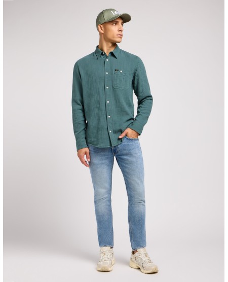 LEE® ΜΑΚΡΥΜΑΝΙΚΟ ΠΟΥΚΑΜΙΣΟ LEESURE IN EVERGREEN 112349932