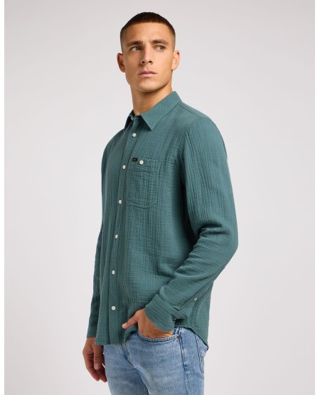 LEE® ΜΑΚΡΥΜΑΝΙΚΟ ΠΟΥΚΑΜΙΣΟ LEESURE IN EVERGREEN 112349932