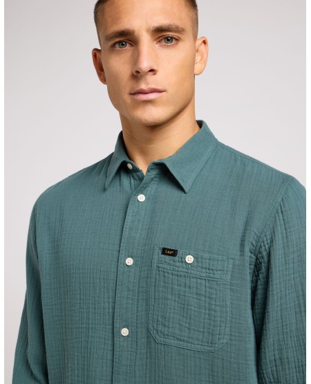 LEE® ΜΑΚΡΥΜΑΝΙΚΟ ΠΟΥΚΑΜΙΣΟ LEESURE IN EVERGREEN 112349932