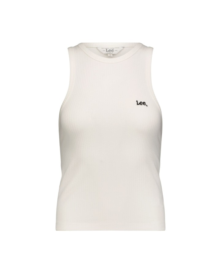 LEE® Ribbed tank in ecru...