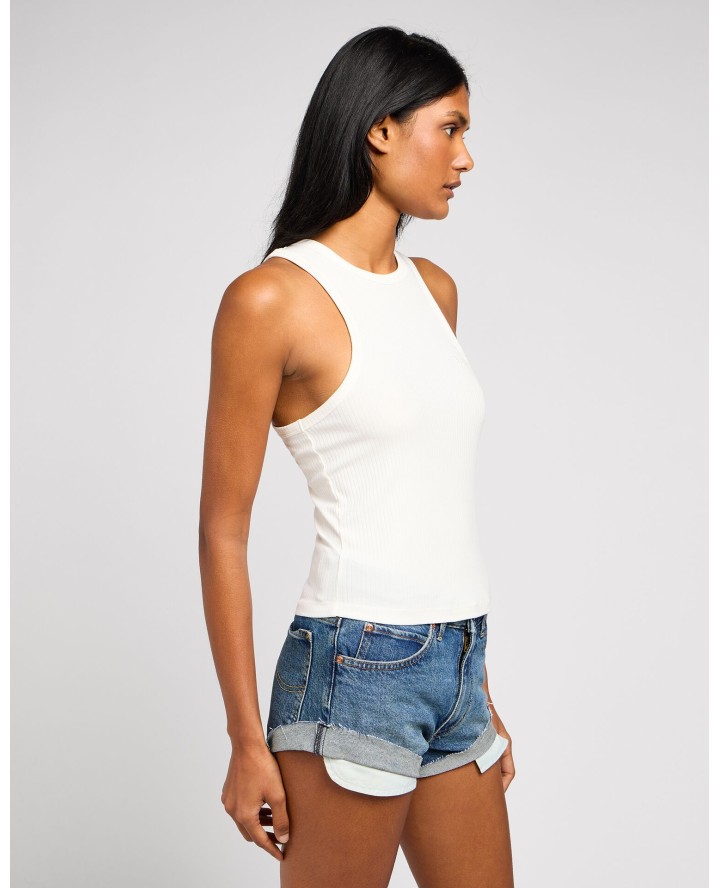 LEE® Ribbed tank in ecru...