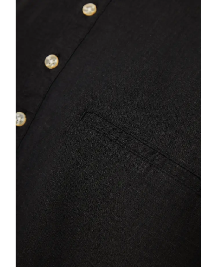 FUNKY BUDDHA Relaxed fit linen blend...